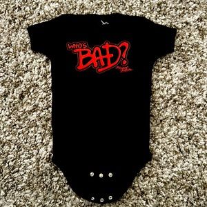 Baby 👶🏻 Onesie - Who’s Bad? Michael Jackson